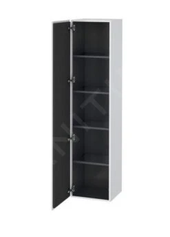 Duravit L-Cube - Hoge Kast 1760x400x363 Mm, Scharnieren Links, Wit Mat LC1180L1818