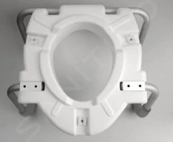 Sapho Ridder WC-zittingen - WC-zitting Verhoogd 100 Mm, Met Grepen, Wit A0072001 -Badkamer Luxe 695d43d7768ac9da197f7ecf