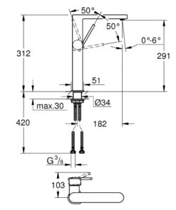 Grohe Plus - Wastafelkraan Voor Waskom, Supersteel 32618DC3 -Badkamer Luxe 69b15fccee4842cbc21c9008