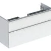 Geberit ICon - Wastafelonderkast 1184x615x476 Mm, 2 Laden, Glanzend Wit 502.306.01.2