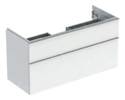 Geberit ICon - Wastafelonderkast 1184x615x476 Mm, 2 Laden, Glanzend Wit 502.306.01.2