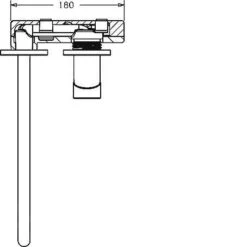 Hansa Public - Inbouw Wastafelkraan, 2-gats Installatie, Chroom 57952171 -Badkamer Luxe 6b1c0a96df4932a033bd1263