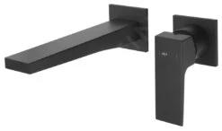 Sapho Dimy - 2-gats Inbouw Wastafelkraan, Mat Zwart DM018BL