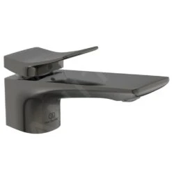 Ideal Standard Conca Tap - Wastafelkraan Met Waste, Magnetic Grey BC753A5