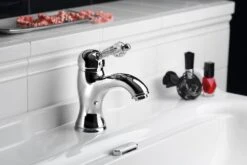 Sapho Kirké - Wastafelkraan Met Waste, Kristal Hendel, Chroom KI02KC -Badkamer Luxe 6ca574bba138d6759fd084f2