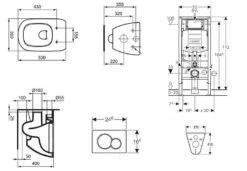 Geberit Duofix - Set Voorwandinstallatie, Toilet En Zitting Ideal Standard Tesi, Sigma30 Bedieningsplaat, Chroom 111.300.00.5 NF6 -Badkamer Luxe 6cbc0b3c1244528b81bf520b 2