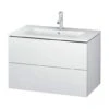 Duravit L-Cube - Wastafelonderkast 550x820x481 Mm, 2 Laden, Wit Mat LC624101818