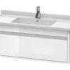 Duravit Ketho - Wastafelonderkast 410x1000x455 Mm, 1 Lade, Glanzend Wit KT666502222