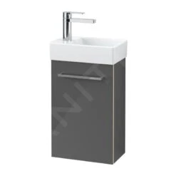 Villeroy & Boch Avento - Wastafelkast, 340x514x202 Mm, 1 Deur, Crystal Grey A87600B1