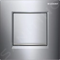 Geberit Spoelsystemen - Urinoirstuursysteem Met Pneumatische Spoelactivering, Bedieningsplaat Type 30, Glanzend Chroom/mat Chroom 116.017.KH.1
