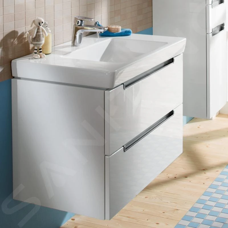 Villeroy & Boch Subway 2.0 - Wastafelonderkast, 987x520x449 Mm, 2 Lades, Glossy White A69710DH 4 Villeroy & Boch Subway 2.0 - Wastafelonderkast, 987x520x449 Mm, 2 Lades, Glossy White A69710DH - Afbeelding 4