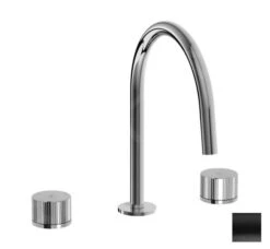 Paffoni Jo - Wastafelkraan Met Waste, Mat Zwart JO053NO