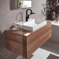 Hansgrohe Vivenis - Wastafelkraan 210, Met Draaibare Uitloop, EcoSmart, Mat Zwart 75032670 -Badkamer Luxe 6fc107473472fc28754a0c96