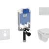 Ideal Standard ProSys - Toiletset- Inbouwreservoir, Closet, WC-zitting Eurovit, Oleas M1 Bedieningsplaat, Rimless, Softclose, Chroom ProSys80M SP126