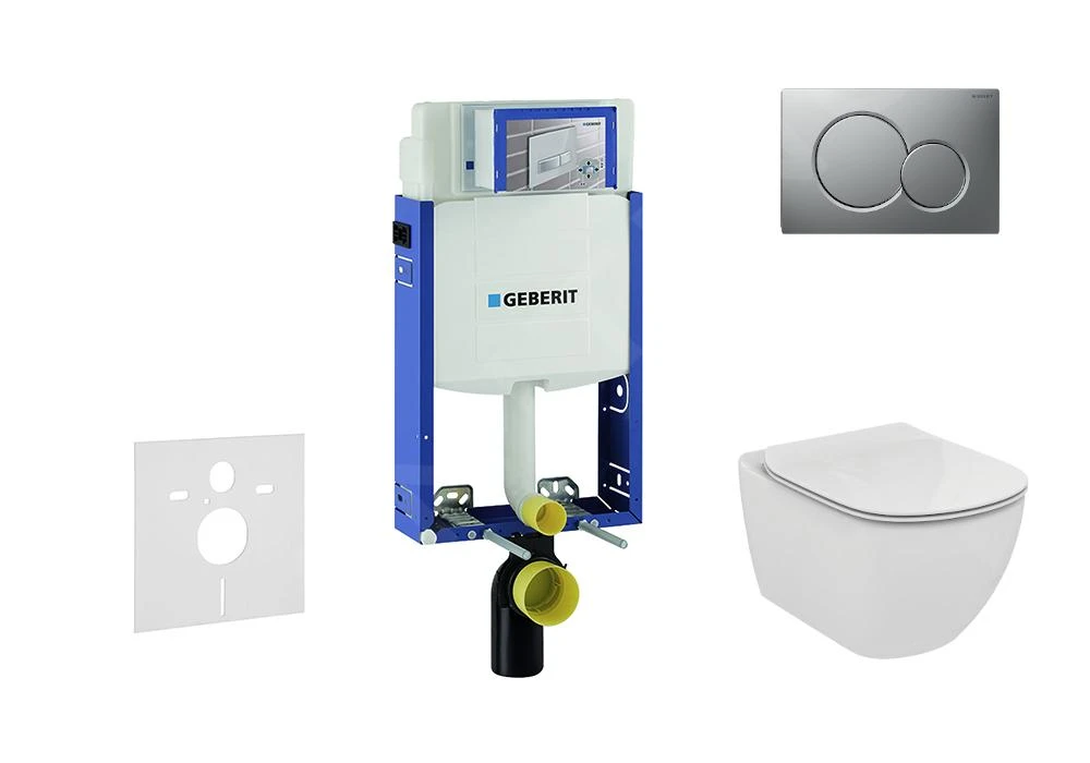 Geberit Kombifix - Set Voorwandinstallatie, Toilet En Zitting Ideal Standard Tesi, Bedieningsplaat Sigma01, Mat Chroom 110.302.00.5 NF3 1 Geberit Kombifix - Set Voorwandinstallatie, Toilet En Zitting Ideal Standard Tesi, Bedieningsplaat Sigma01, Mat Chroom 110.302.00.5 NF3