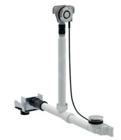 Geberit Toebehoren - Afvoer- En Overloopgarnituur, Voor Aansluiting Op De Doucheafvoer In De Muur, Chroom 154.246.00.6