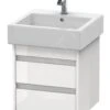 Duravit Ketho - Wastafel Onderkast 480x450x440 Mm, 2 Laden, Glanzend Wit KT663502222