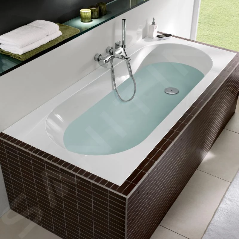 Villeroy & Boch Oberon - Bad Solo 1800x800x470 Mm, Quaryl, Wit UBQ180OBE2V-01 4 Villeroy & Boch Oberon - Bad Solo 1800x800x470 Mm, Quaryl, Wit UBQ180OBE2V-01 - Afbeelding 4