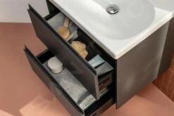 Laufen Lani - Wastafelonderkast, 58x44x52 Cm, 2 Laden, Grijs H4035321122661 -Badkamer Luxe 7126dddd653a2b50864fe07e 1