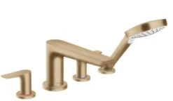 Hansgrohe Talis E - Badrand Kraan, 4 Gats Combinatie, Geborsteld Brons 71748140