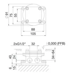 Steinberg Montage Frame - Basisgarnituur Voor Vrijstaande Kraan 020 1162 -Badkamer Luxe 7245b42285db90e8298bd2fb