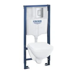 Grohe Solido - Voorwand Montageset, Toilet En Softclose Zitting, Even Bedieningsplaat, Chroom 39467000