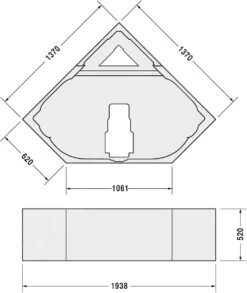 Duravit Toebehoren - Badondersteuning Voor D-Code Hoekbad, 1400x1400 Mm 790476000000000