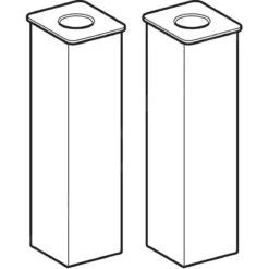 Geberit Toebehoren - Steunpoten, 2 Stukken, Chroom 500550000 -Badkamer Luxe 73398521b6f18dfbd9cd31c8