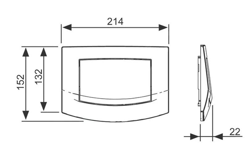 Tece TECEambia - Bedieningsplaat, Wit 9240100 2 Tece TECEambia - Bedieningsplaat, Wit 9240100 - Afbeelding 2