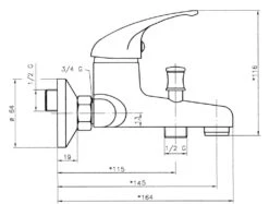 Novaservis Titania Iris - Opbouw Badkraan, Chroom 92024/1,0 -Badkamer Luxe 73d9d391072827fca4486ec1