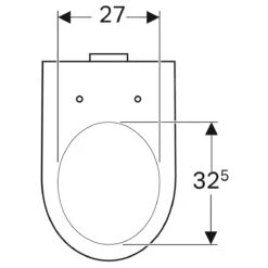 Geberit Selnova Square - Staande Toiletpot, 530x360 Mm, Wit 500.286.01.1 -Badkamer Luxe 73dda64829c7b9f5889a8094