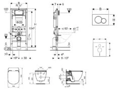 Geberit Duofix - Set Voorwandinstallatie, Toilet En Zitting Ideal Standard Tesi, Bedieningspaneel Sigma01, Aquablade, SoftClose, Mat Chroom 111.300.00.5 NU3 -Badkamer Luxe 73e99c6548103c553c9e2af4 1