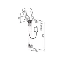 Hansa Electra - Eelektronische Wastafel Kraan, Bluetooth, Chroom 64412219 -Badkamer Luxe 7411b9871b649d8254633a5c