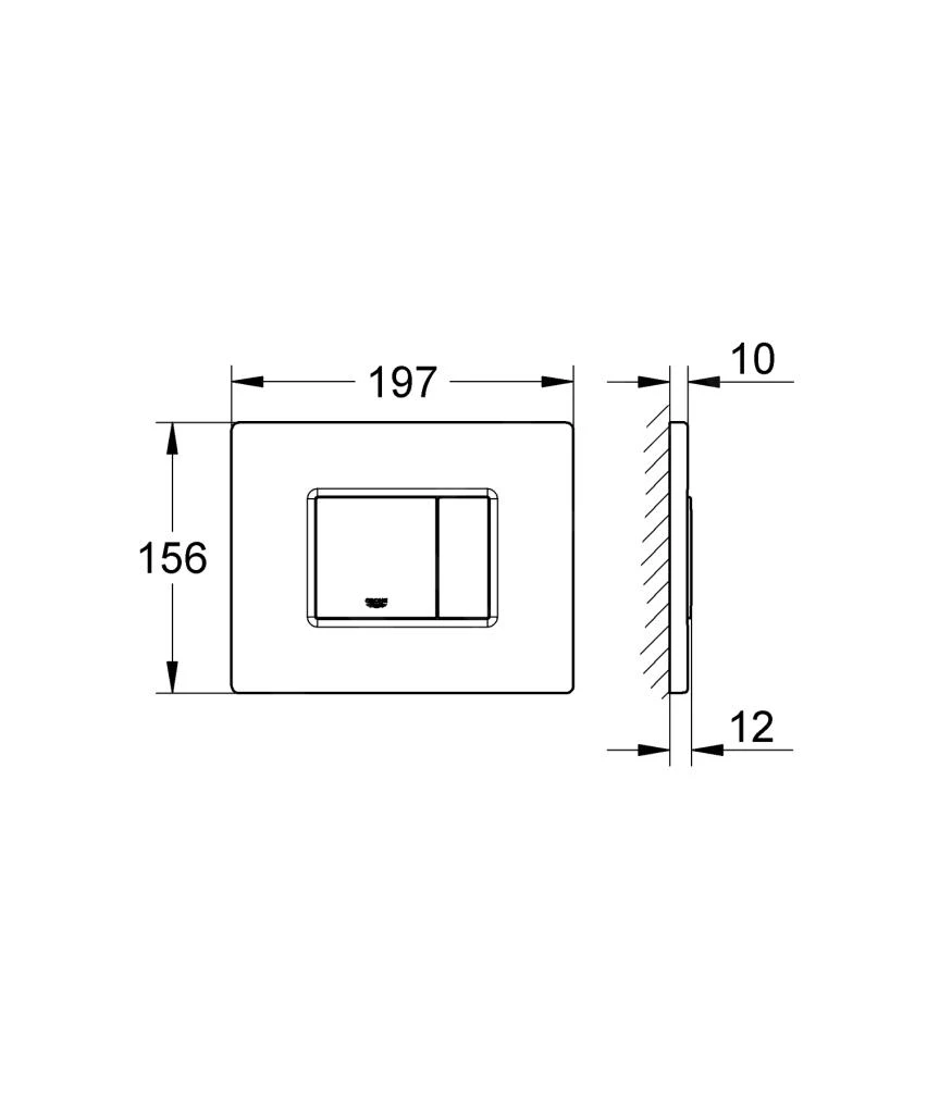 Grohe Skate Cosmopolitan - Bedieningsplaat, Cool Sunrise 38732GL0 3 Grohe Skate Cosmopolitan - Bedieningsplaat, Cool Sunrise 38732GL0 - Afbeelding 3