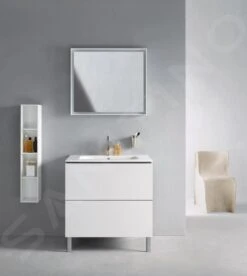 Duravit L-Cube - Wastafelonderkast Compact, 856x820x391 Mm, 2 Laden, Glanzend Wit LC667402222 -Badkamer Luxe 7593e2ecc22e55fa8a85dfe8
