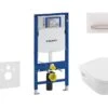 Geberit Duofix - Set Voorwandinstallatie, Toilet En Villeroy & Boch Zitting, Bedieningspaneel Sigma50, DirectFlush, SoftClose, CeramicPlus, Alpine Wit 111.300.00.5 NB8