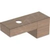 Geberit VariForm - Wastafelkast, 1350x510x550 Mm, 3 Laden, Stankafsluiter, Dub 501.193.00.1