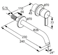 Kludi Zenta - 2-gats Wastafelkraan, Chroom 382450575 -Badkamer Luxe 761e8ef08a55fe1cb5c237ec