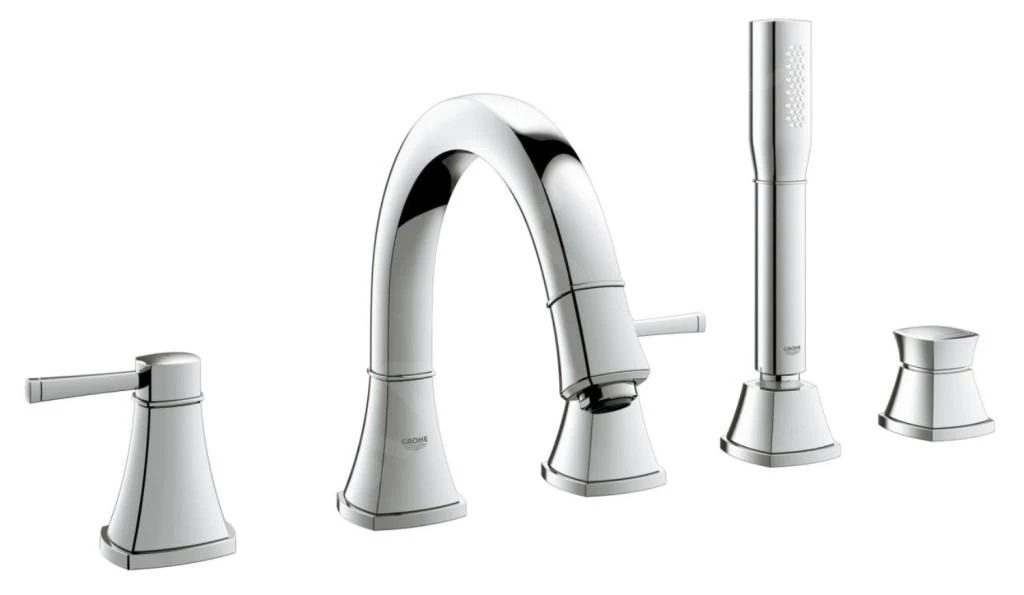 Grohe Grandera - Badrandcombinatie, 5-gats Installatie, Chroom 19919000 1 Grohe Grandera - Badrandcombinatie, 5-gats Installatie, Chroom 19919000