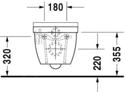 Duravit Starck 3 - Wandcloset, Met WonderGliss, Wit 22250900001 -Badkamer Luxe 76b1a3d45d1ca87db99cc706