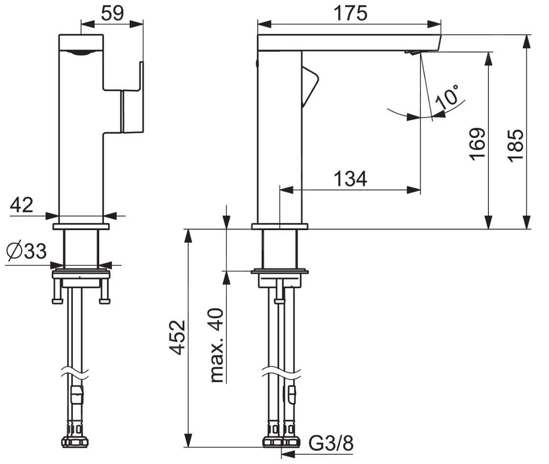 Hansa Stela - Wastafelkraan Met Draaibare Uitloop, Chroom 57142273 2 Hansa Stela - Wastafelkraan Met Draaibare Uitloop, Chroom 57142273 - Afbeelding 2