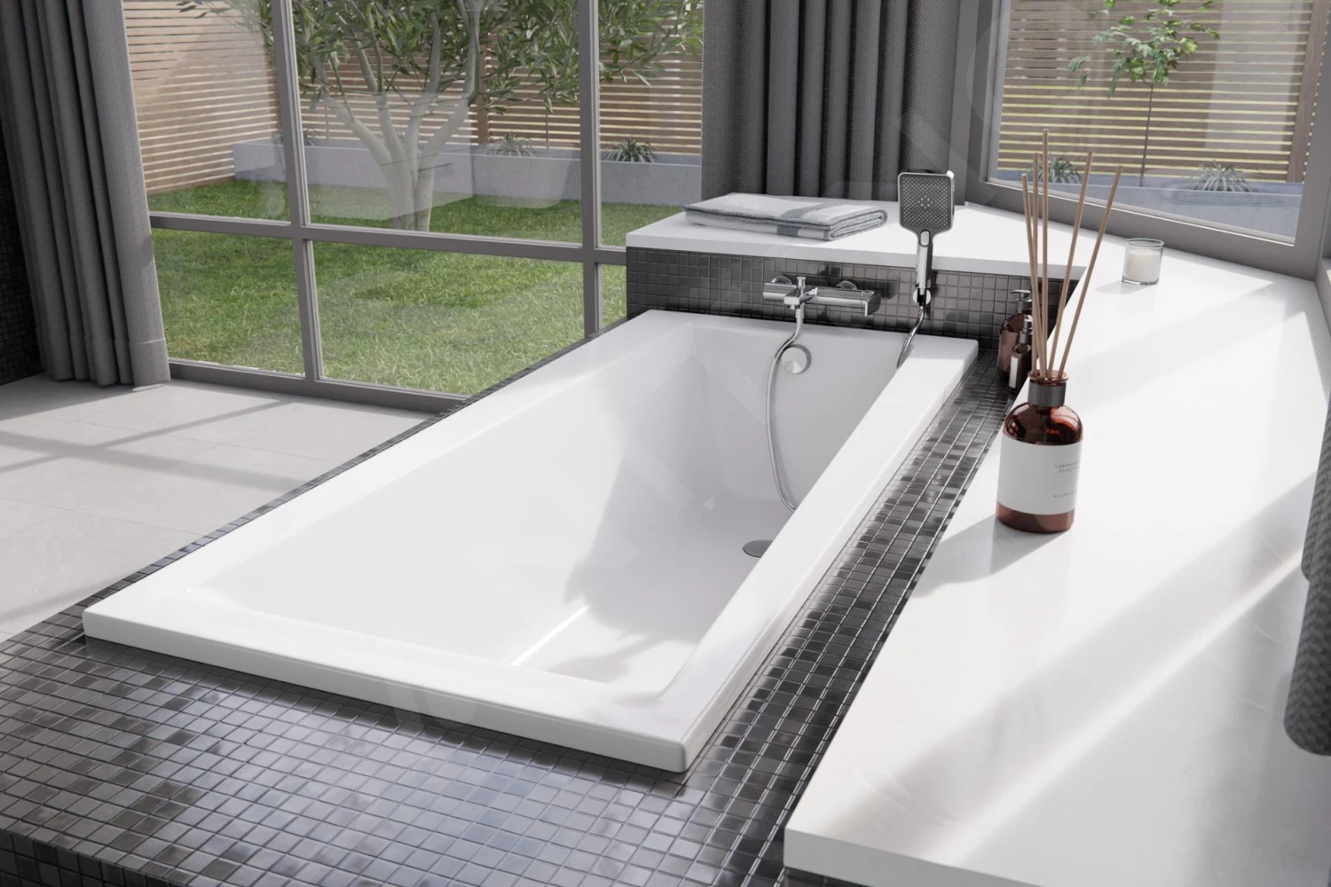 Kielle Arkas I - Rechthoekige Badkuip 1700 X 750 Mm, Wit 11111430 3 Kielle Arkas I - Rechthoekige Badkuip 1700 X 750 Mm, Wit 11111430 - Afbeelding 3