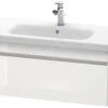 Duravit DuraStyle - Wastafelonderkast 398x930x448 Mm, 1 Lade, Glanzend Wit DS638202222