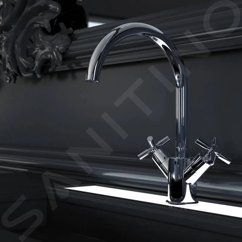 Steinberg 250 - Wastafelkraan Met Waste, Chroom 250 1500 3 Steinberg 250 - Wastafelkraan Met Waste, Chroom 250 1500 - Afbeelding 3