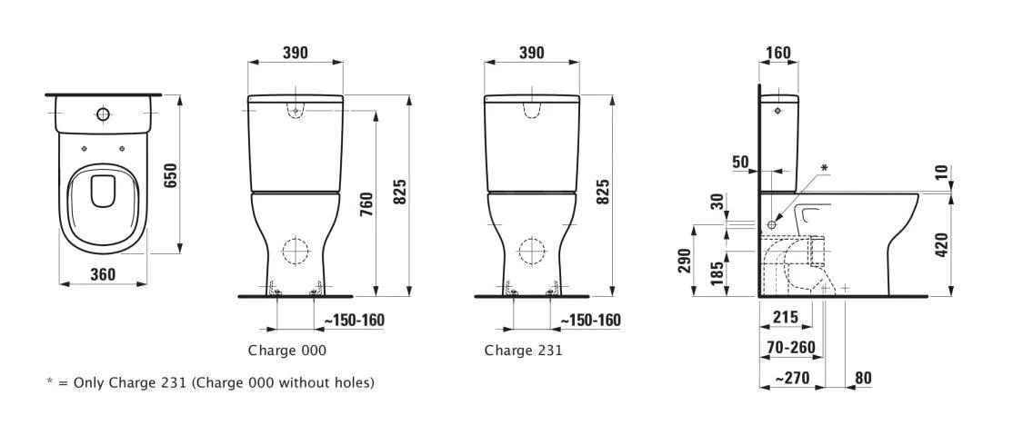 Laufen Lua - Duoblok Pot, Rimless, Vario Afvoer, Wit H8240810002311 2 Laufen Lua - Duoblok Pot, Rimless, Vario Afvoer, Wit H8240810002311 - Afbeelding 2