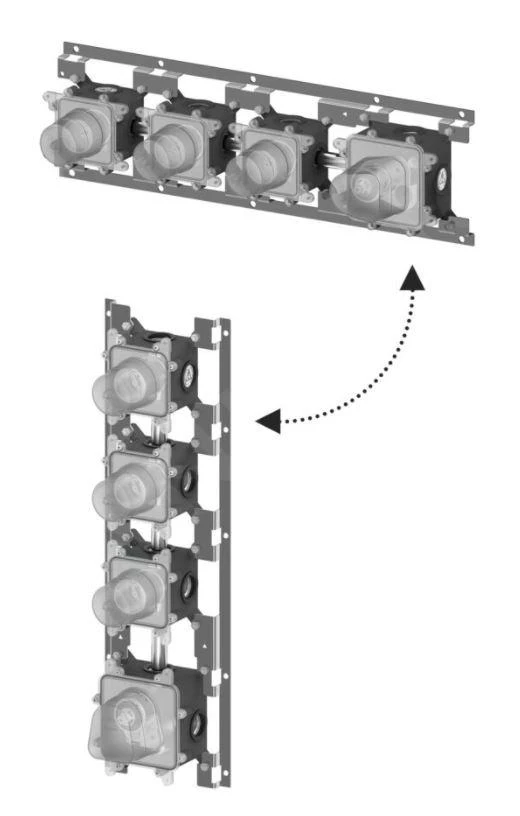 Paffoni Modular Box - Basisgarnituur Voor Inbouw Thermostaakranen MDBOX019 1 Paffoni Modular Box - Basisgarnituur Voor Inbouw Thermostaakranen MDBOX019