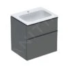 Geberit ICon - Wastafelkast Met Wastafel, 60x48x63 Cm, 2 Laden, Lava 502.335.JK.1