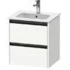 Duravit Ketho.2 - Wastafelkast 549x510x420 Mm, 2 Laden, Mat Wit K25261018180000