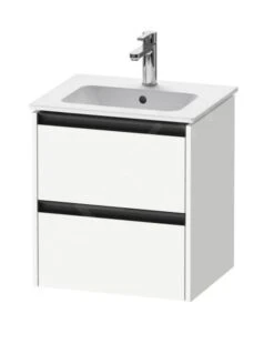 Duravit Ketho.2 - Wastafelkast 549x510x420 Mm, 2 Laden, Mat Wit K25261018180000