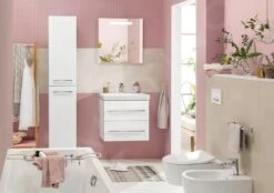 Villeroy & Boch Avento - Hoge Badkamerkast, 350x1760x372 Mm, 2 Deuren, Crystal White A89401B4 -Badkamer Luxe 7c5e8d783374f65fa4e47eef 2